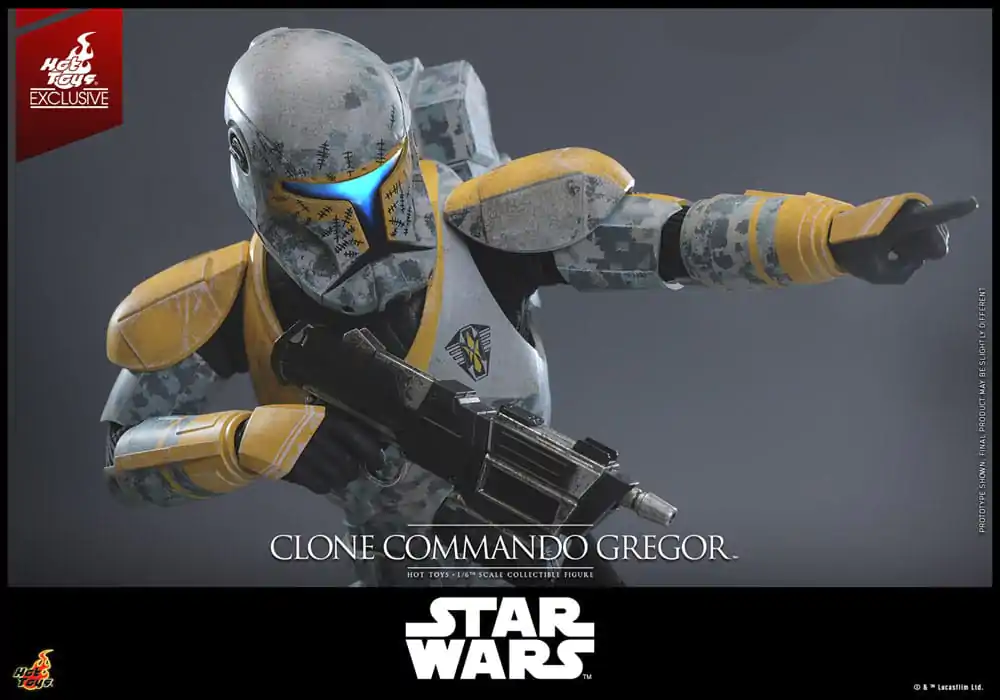 Star Wars: The Clone Wars Actionfigur 1/6 Clone Commando Gregor Hot Toys Exklusiv 30 cm Produktfoto