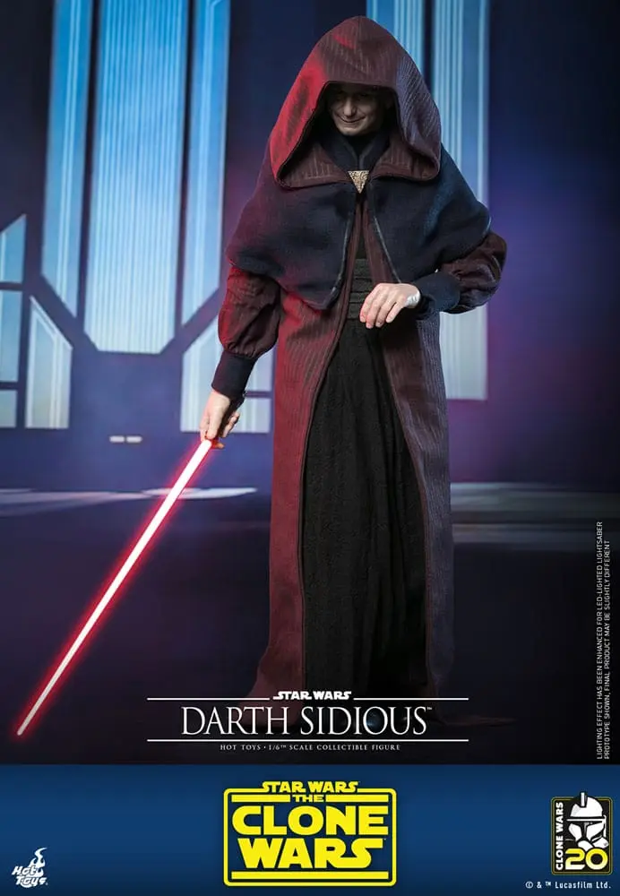 Star Wars: The Clone Wars Actionfigur 1/6 Darth Sidious 29 cm Produktfoto