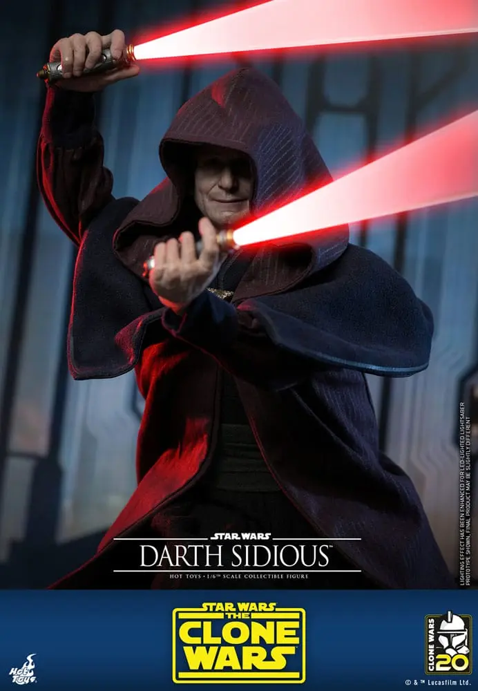 Star Wars: The Clone Wars Actionfigur 1/6 Darth Sidious 29 cm Produktfoto