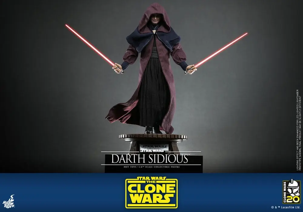Star Wars: The Clone Wars Actionfigur 1/6 Darth Sidious 29 cm Produktfoto