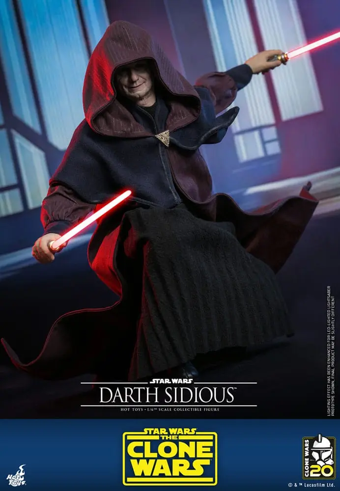 Star Wars: The Clone Wars Actionfigur 1/6 Darth Sidious 29 cm Produktfoto