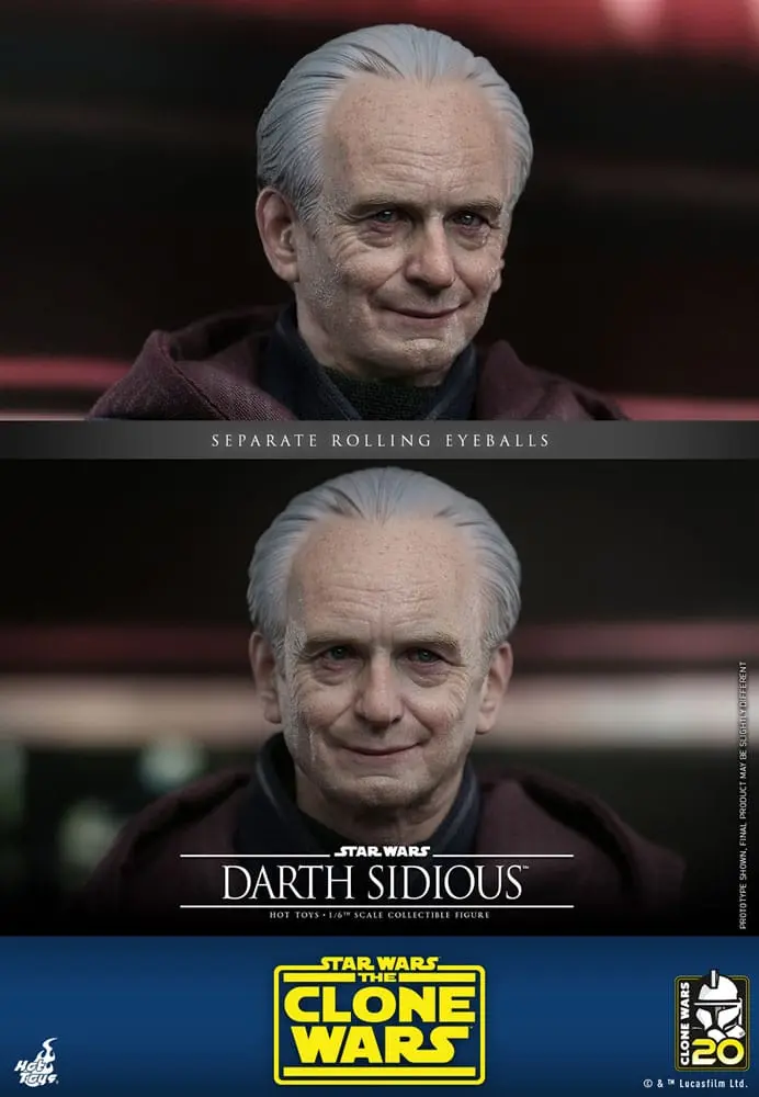 Star Wars: The Clone Wars Actionfigur 1/6 Darth Sidious 29 cm Produktfoto