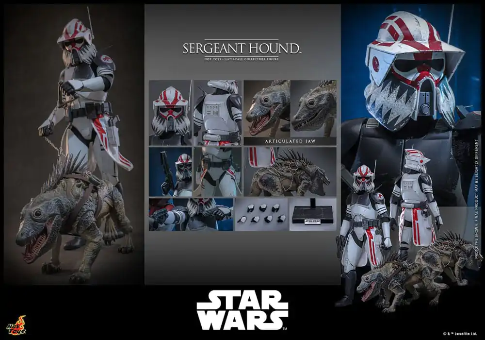 Star Wars: The Clone Wars Action-Figur 1/6 Sergeant Hound 30 cm Produktfoto