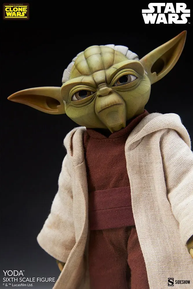 Star Wars The Clone Wars Actionfigur 1/6 Yoda 14 cm Produktfoto
