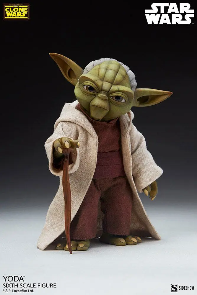 Star Wars The Clone Wars Actionfigur 1/6 Yoda 14 cm Produktfoto