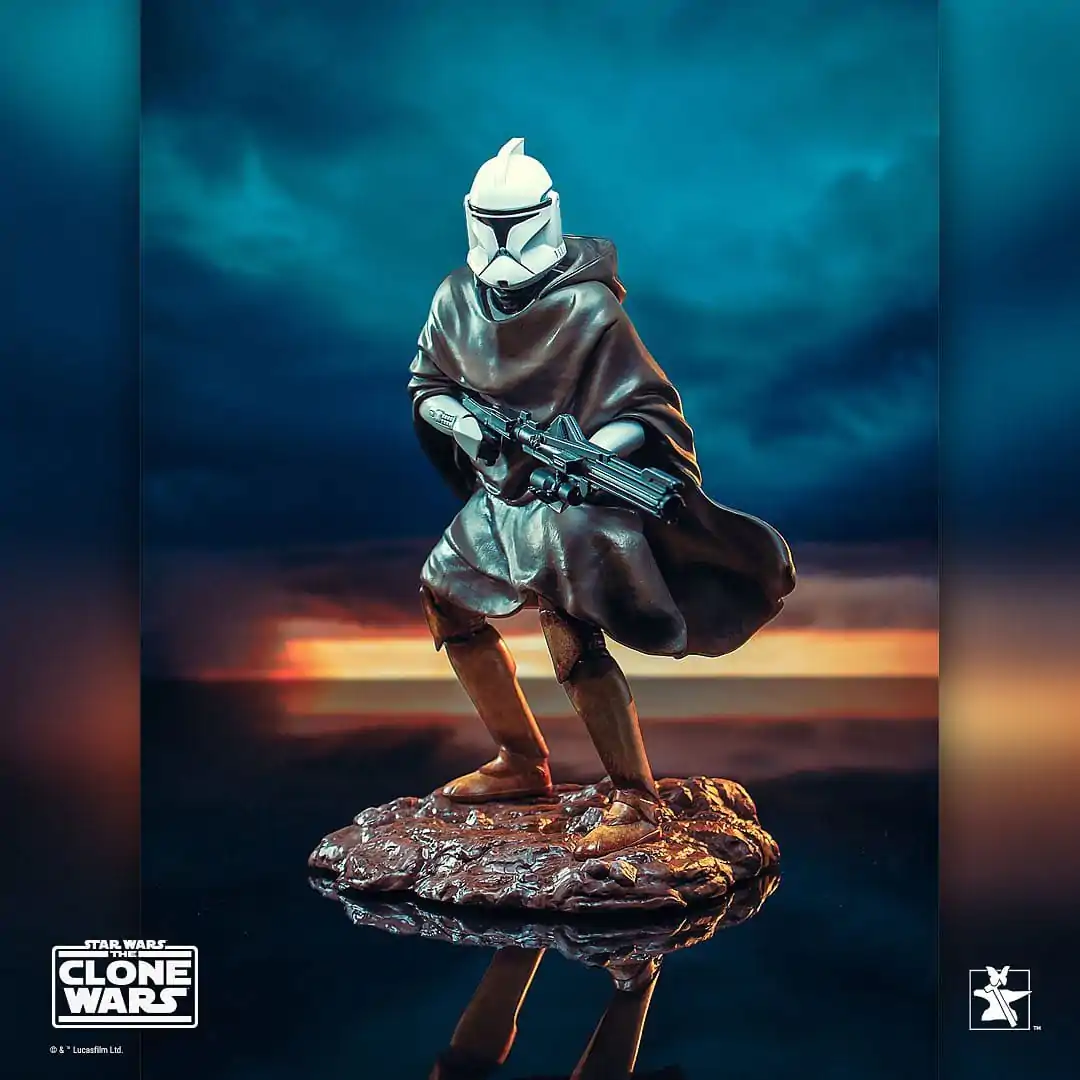 Star Wars: The Clone Wars Statue 1/7 Hawkbat Battalion Clone Trooper 2019 Premier Guild Membership Gift 25 cm Produktfoto