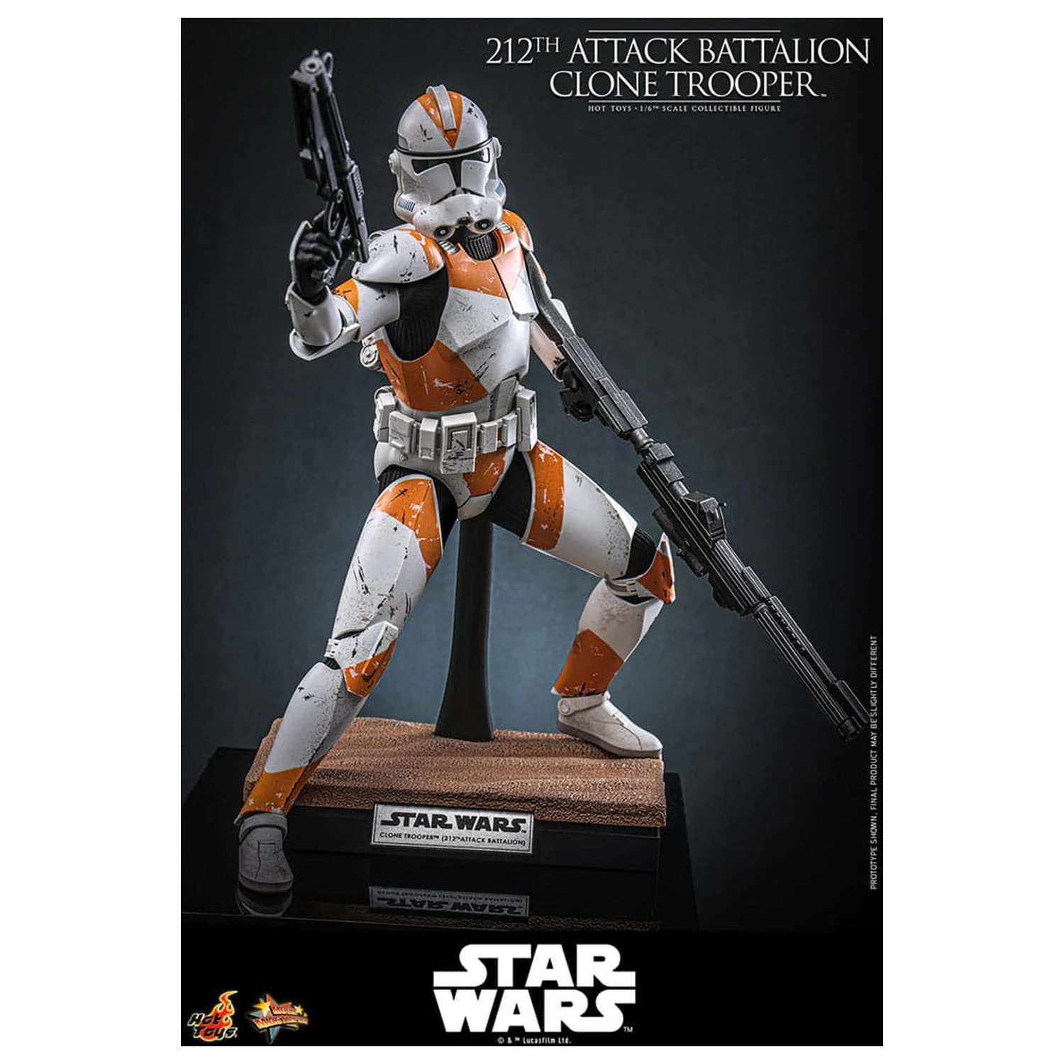 Star Wars: The Clone Wars Actionfigur 1/6 212th Attack Battalion Clone Trooper 30 cm Produktfoto