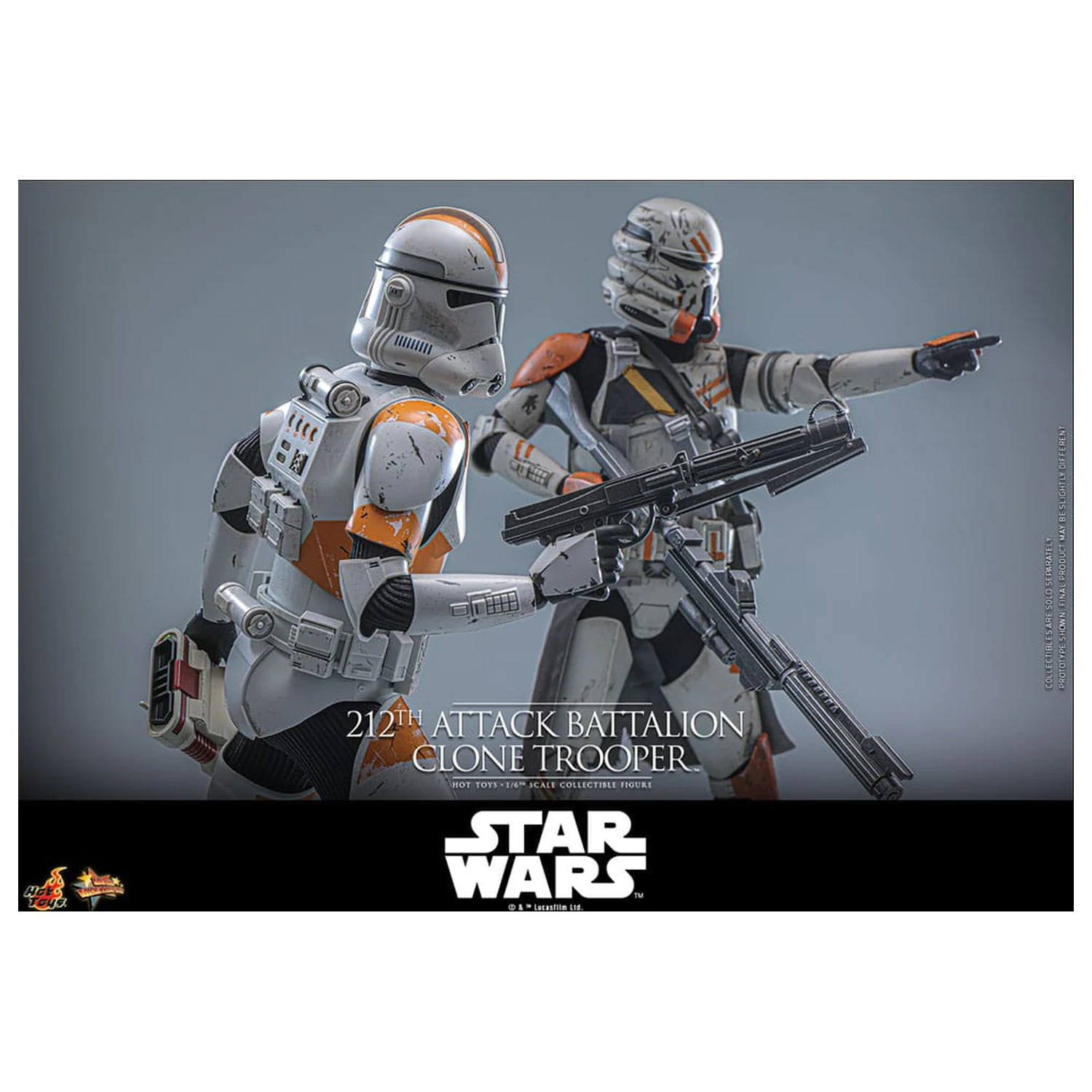 Star Wars: The Clone Wars Actionfigur 1/6 212th Attack Battalion Clone Trooper 30 cm Produktfoto
