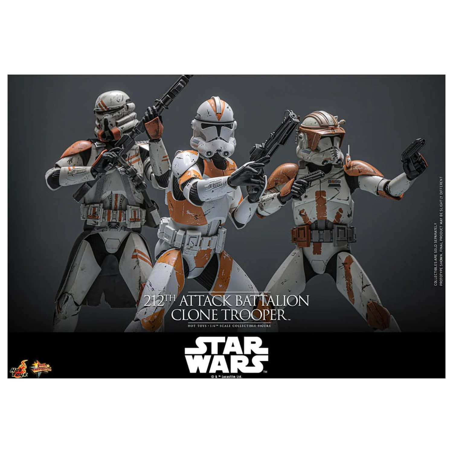 Star Wars: The Clone Wars Actionfigur 1/6 212th Attack Battalion Clone Trooper 30 cm Produktfoto