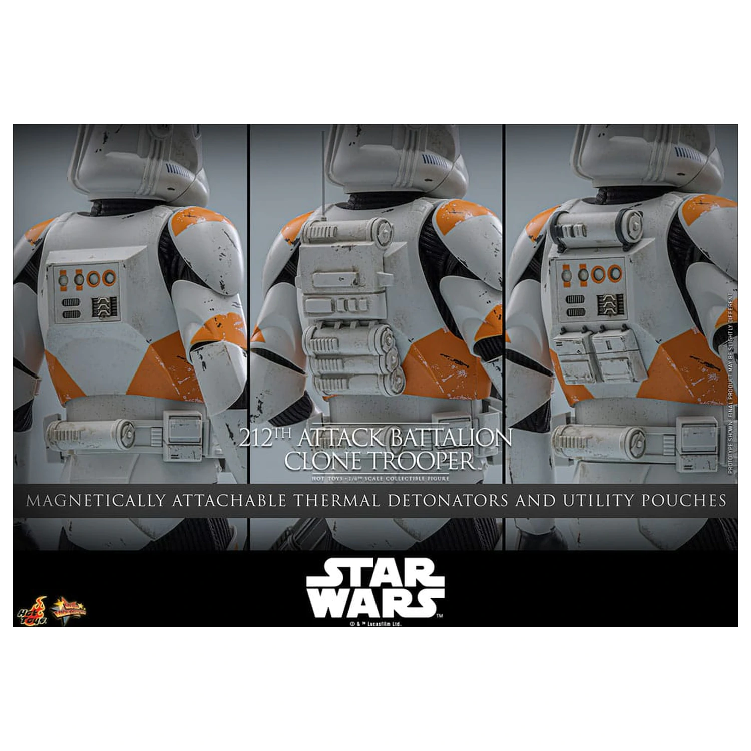 Star Wars: The Clone Wars Actionfigur 1/6 212th Attack Battalion Clone Trooper 30 cm Produktfoto