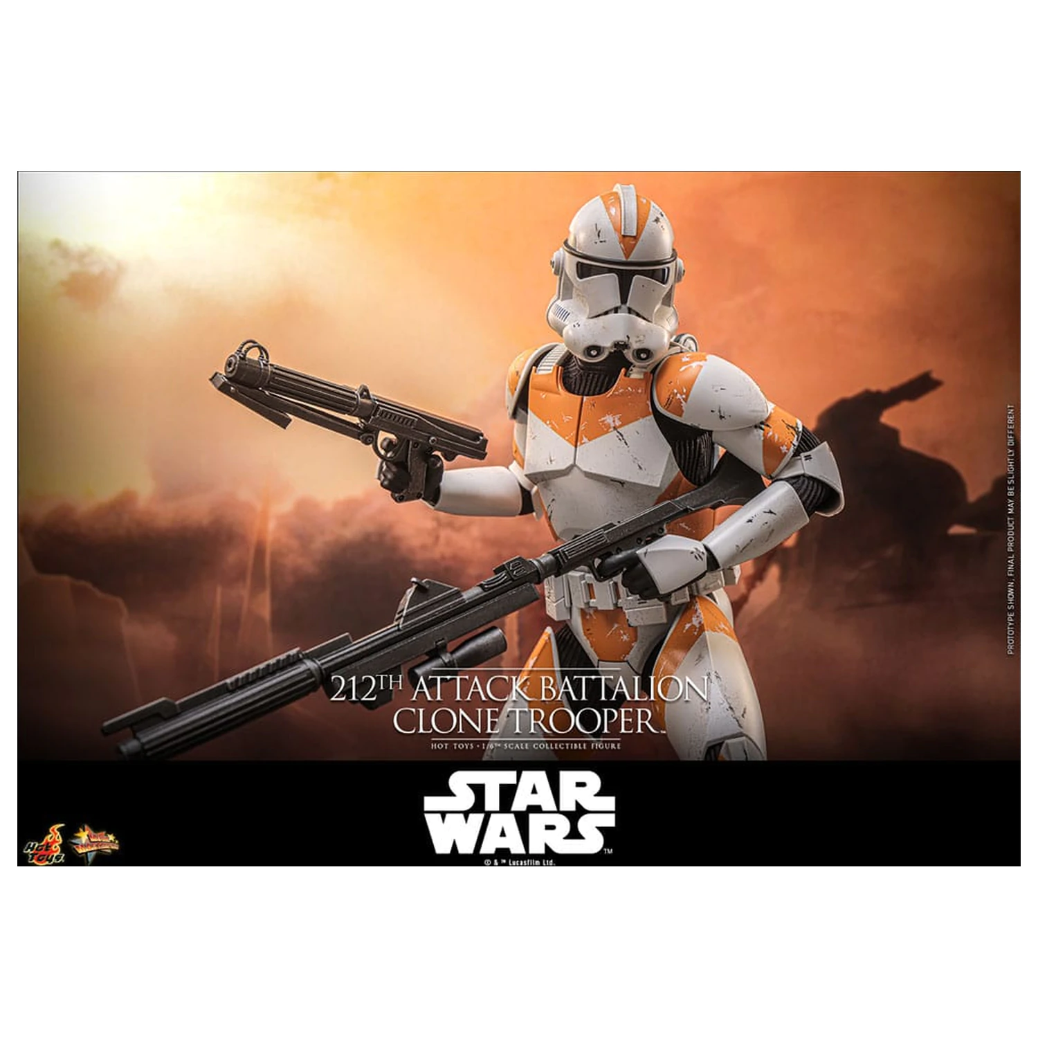 Star Wars: The Clone Wars Actionfigur 1/6 212th Attack Battalion Clone Trooper Deluxe Version 30 cm Produktfoto