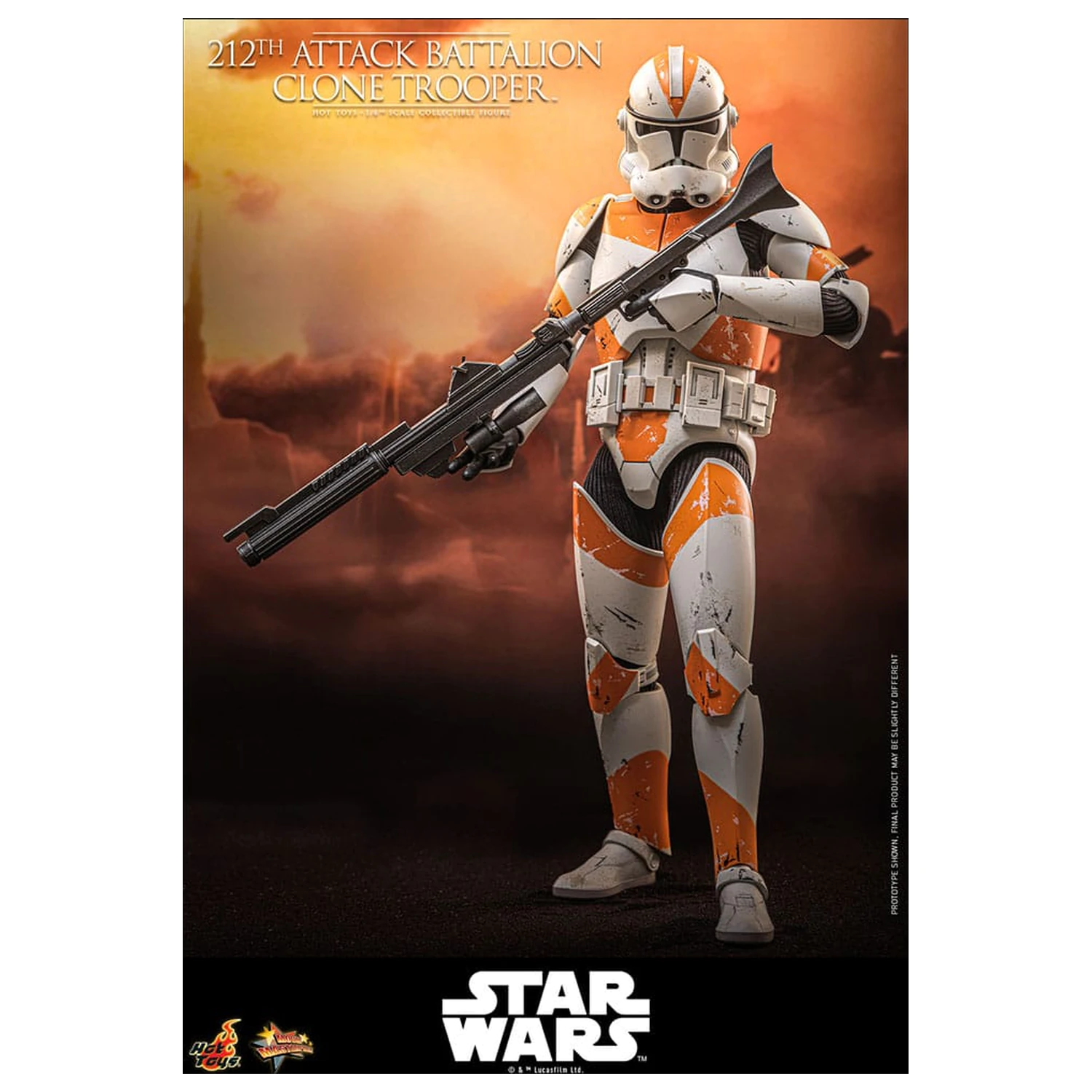 Star Wars: The Clone Wars Actionfigur 1/6 212th Attack Battalion Clone Trooper Deluxe Version 30 cm Produktfoto