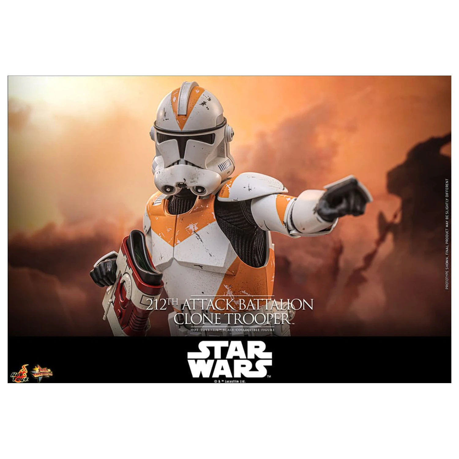 Star Wars: The Clone Wars Actionfigur 1/6 212th Attack Battalion Clone Trooper Deluxe Version 30 cm Produktfoto
