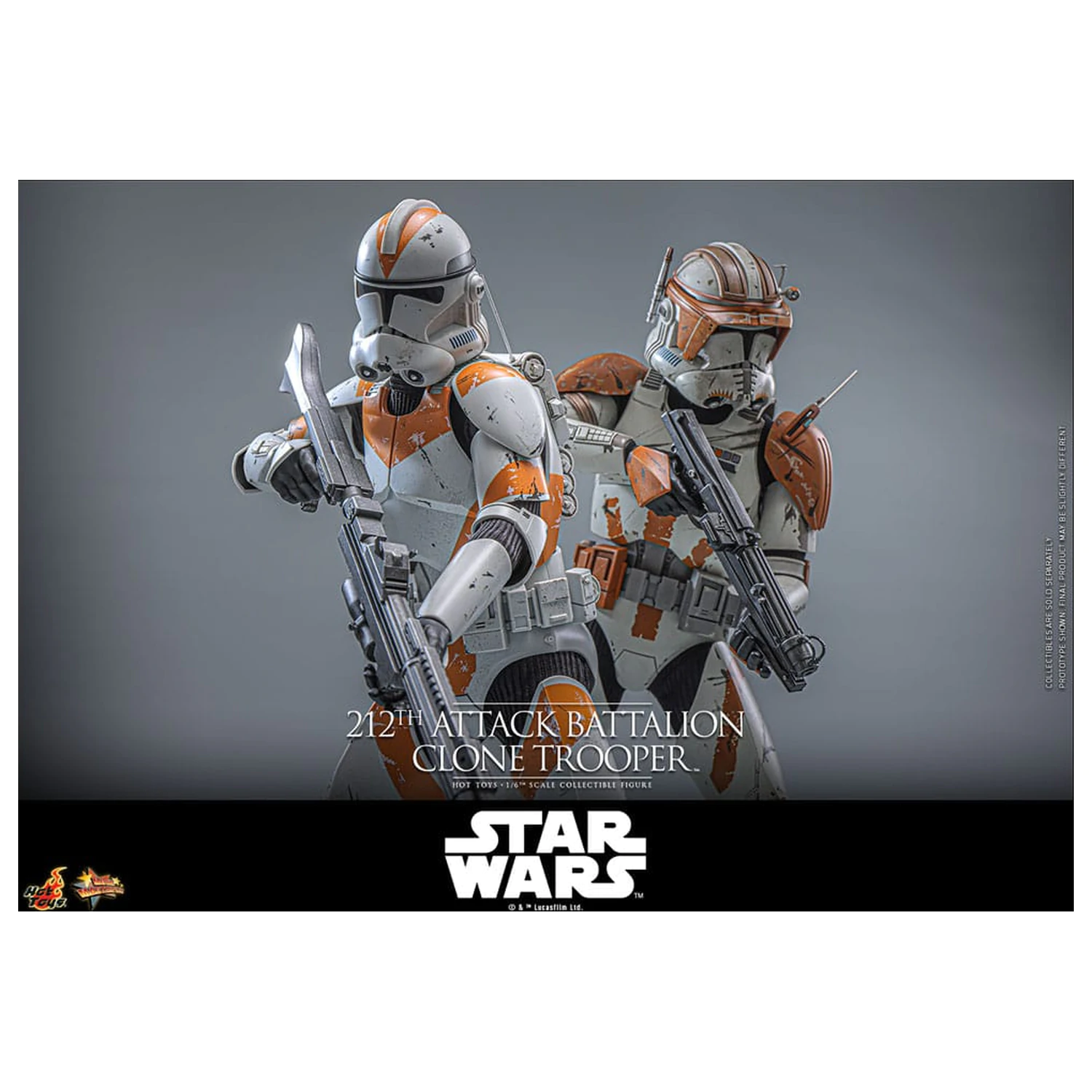 Star Wars: The Clone Wars Actionfigur 1/6 212th Attack Battalion Clone Trooper Deluxe Version 30 cm Produktfoto