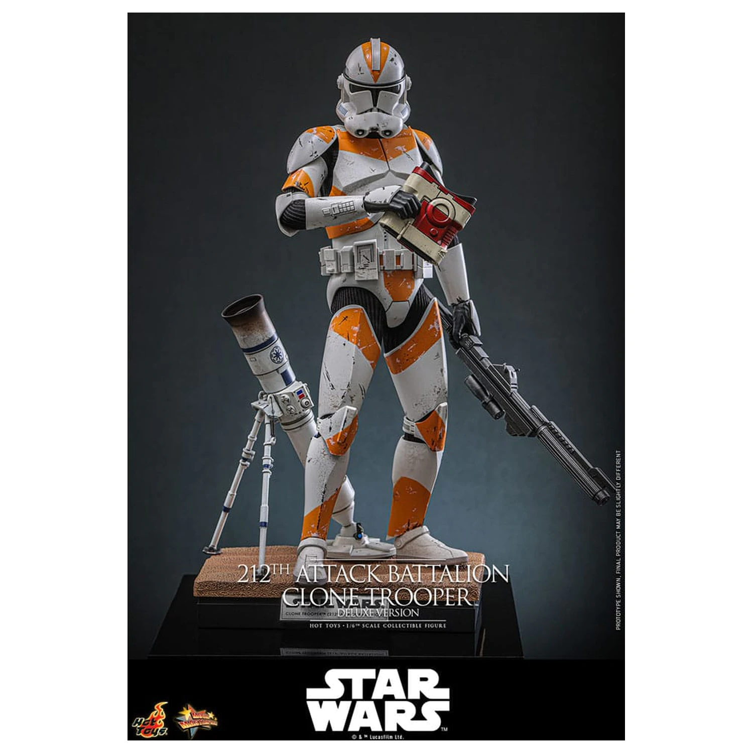 Star Wars: The Clone Wars Actionfigur 1/6 212th Attack Battalion Clone Trooper Deluxe Version 30 cm Produktfoto