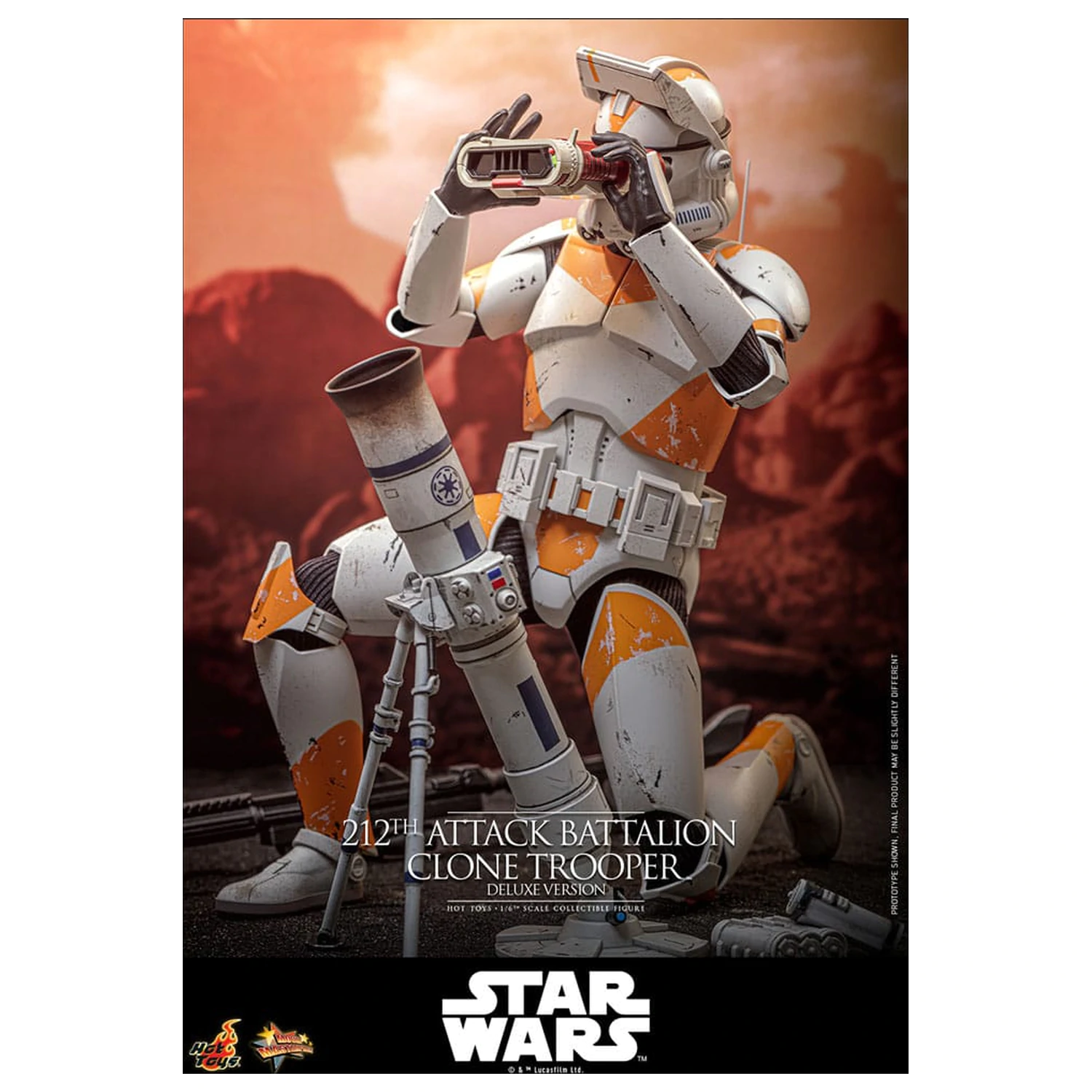Star Wars: The Clone Wars Actionfigur 1/6 212th Attack Battalion Clone Trooper Deluxe Version 30 cm Produktfoto