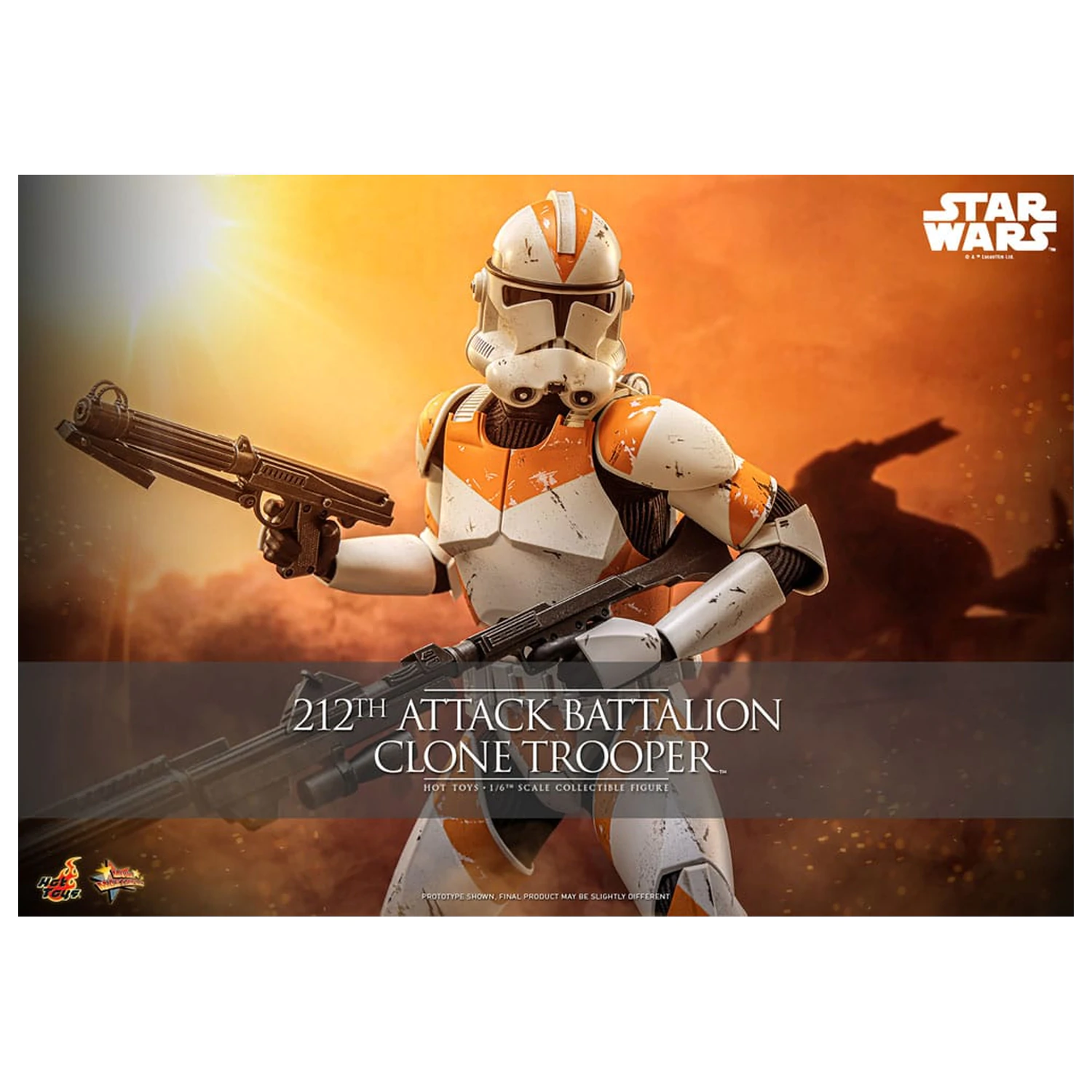 Star Wars: The Clone Wars Actionfigur 1/6 212th Attack Battalion Clone Trooper Deluxe Version 30 cm Produktfoto