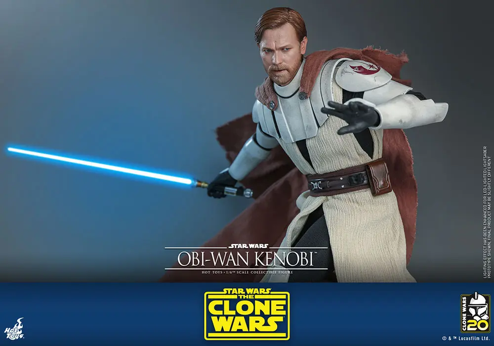 Star Wars The Clone Wars Actionfigur 1/6 Obi-Wan Kenobi 30 cm Produktfoto