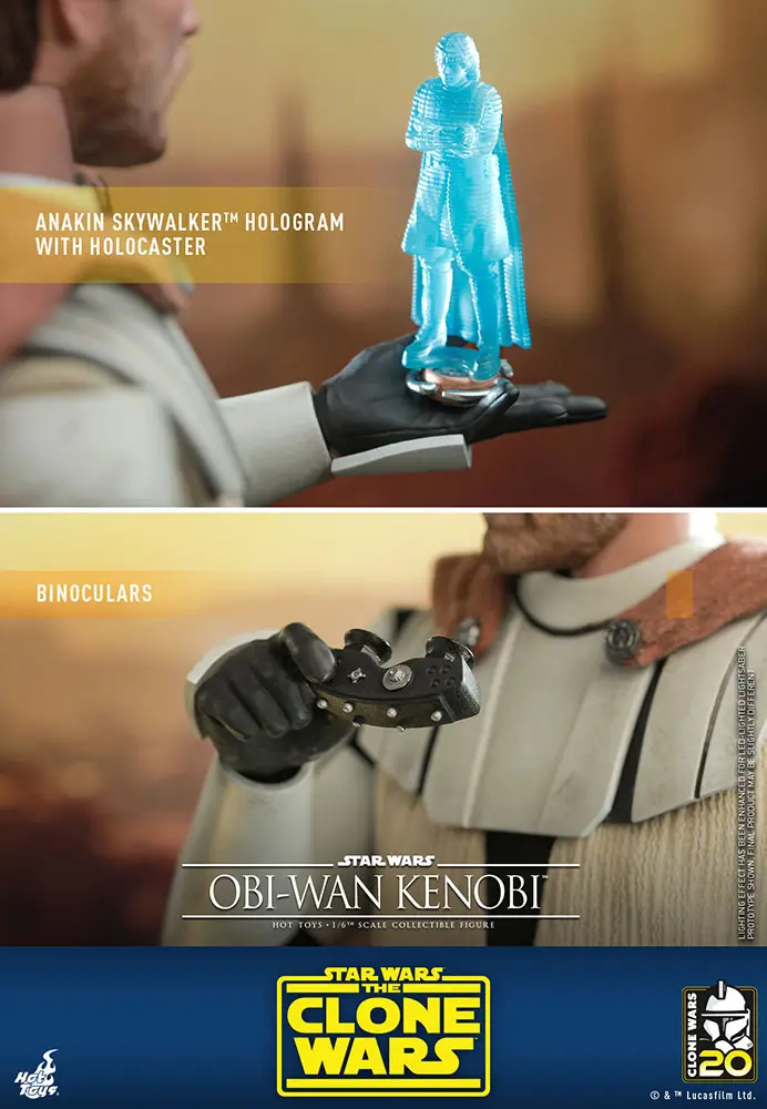 Star Wars The Clone Wars Actionfigur 1/6 Obi-Wan Kenobi 30 cm Produktfoto