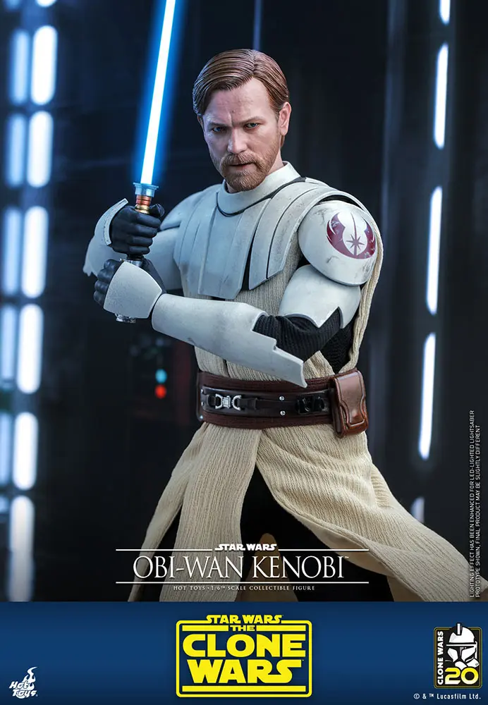 Star Wars The Clone Wars Actionfigur 1/6 Obi-Wan Kenobi 30 cm Produktfoto