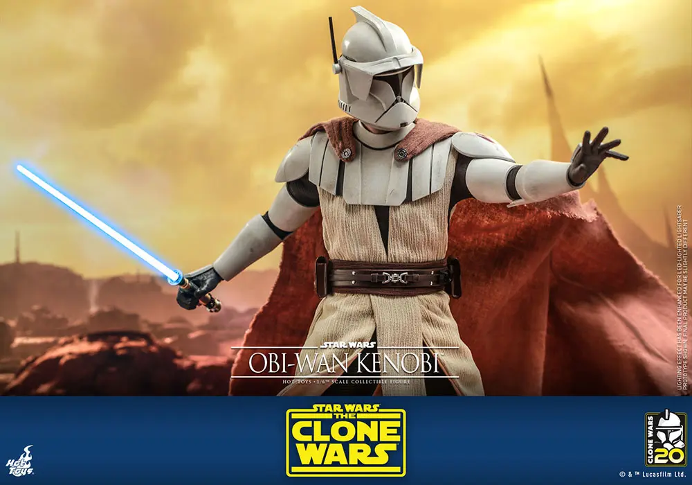Star Wars The Clone Wars Actionfigur 1/6 Obi-Wan Kenobi 30 cm Produktfoto