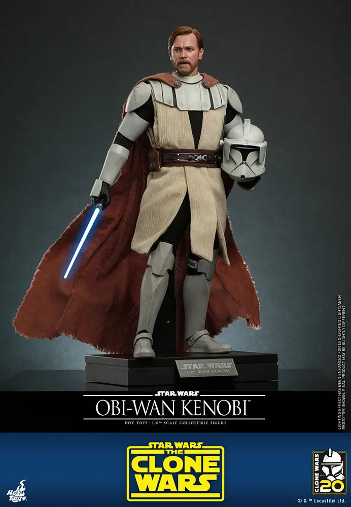 Star Wars The Clone Wars Actionfigur 1/6 Obi-Wan Kenobi 30 cm Produktfoto