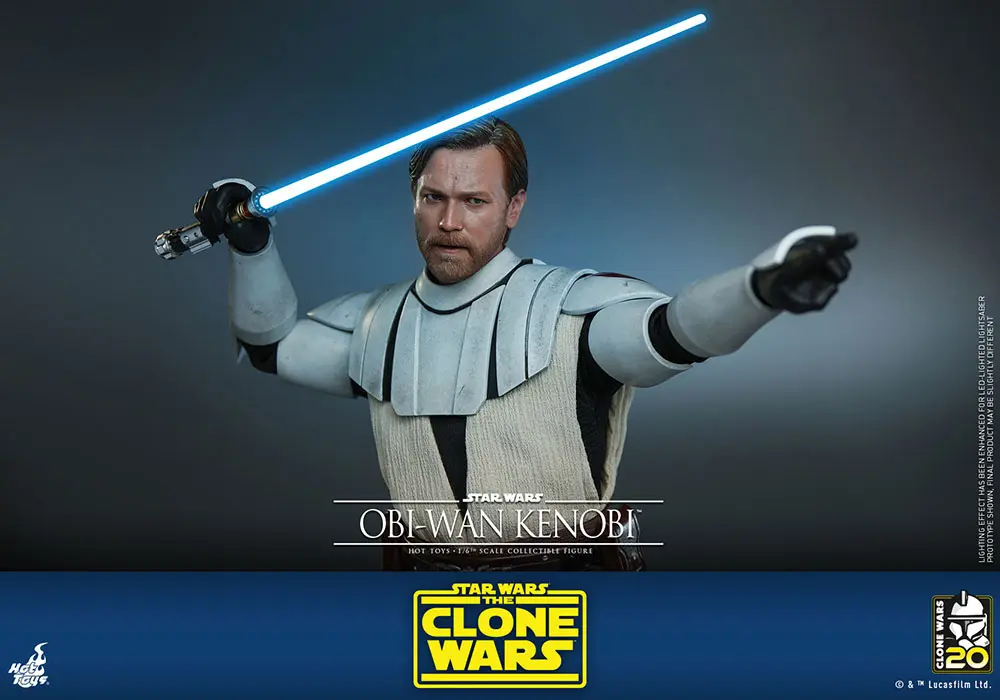 Star Wars The Clone Wars Actionfigur 1/6 Obi-Wan Kenobi 30 cm Produktfoto