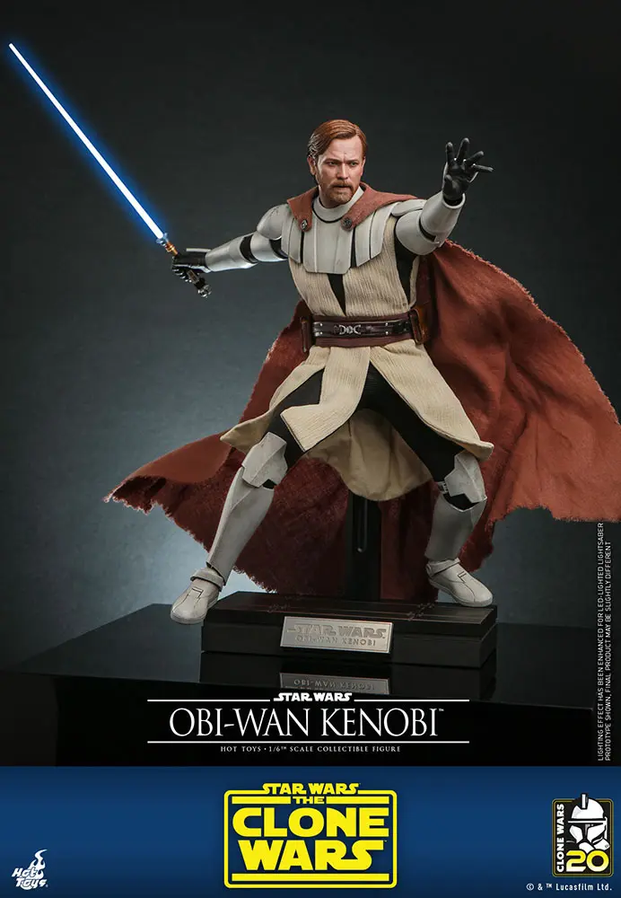 Star Wars The Clone Wars Actionfigur 1/6 Obi-Wan Kenobi 30 cm Produktfoto