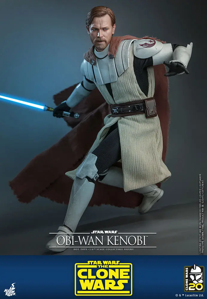 Star Wars The Clone Wars Actionfigur 1/6 Obi-Wan Kenobi 30 cm Produktfoto