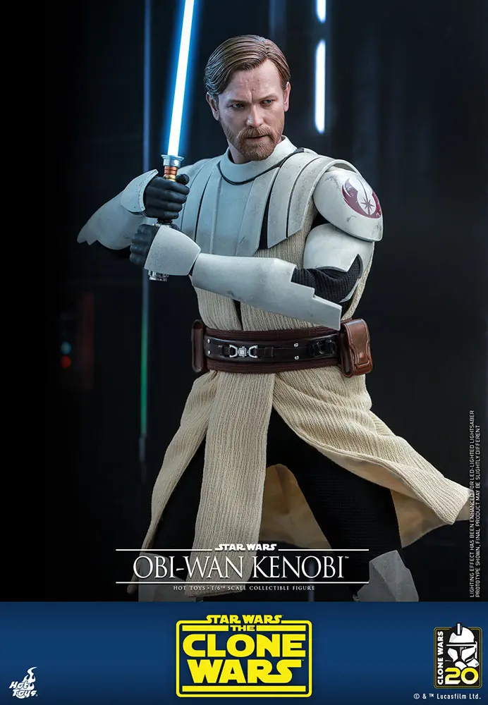 Star Wars The Clone Wars Actionfigur 1/6 Obi-Wan Kenobi 30 cm Produktfoto