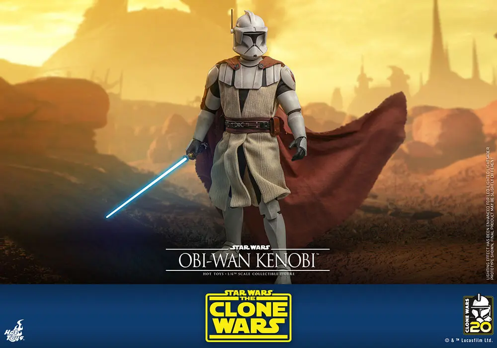 Star Wars The Clone Wars Actionfigur 1/6 Obi-Wan Kenobi 30 cm Produktfoto
