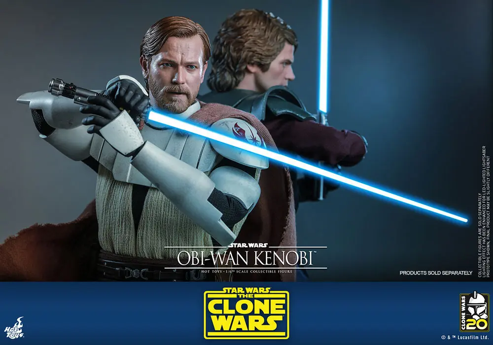 Star Wars The Clone Wars Actionfigur 1/6 Obi-Wan Kenobi 30 cm Produktfoto