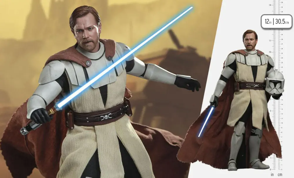 Star Wars The Clone Wars Actionfigur 1/6 Obi-Wan Kenobi 30 cm Produktfoto