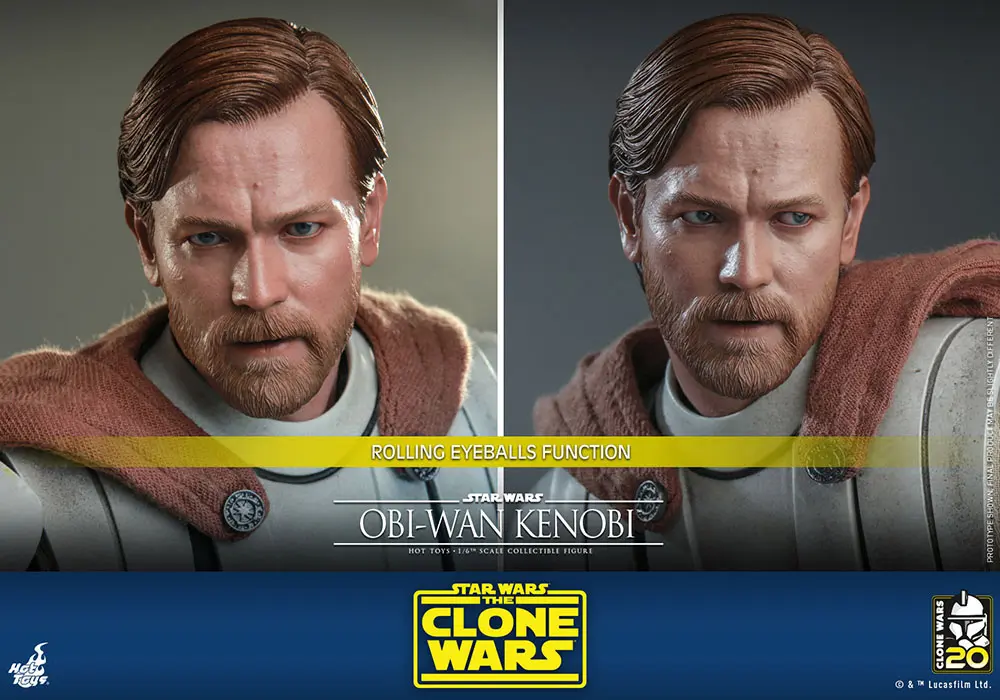 Star Wars The Clone Wars Actionfigur 1/6 Obi-Wan Kenobi 30 cm Produktfoto