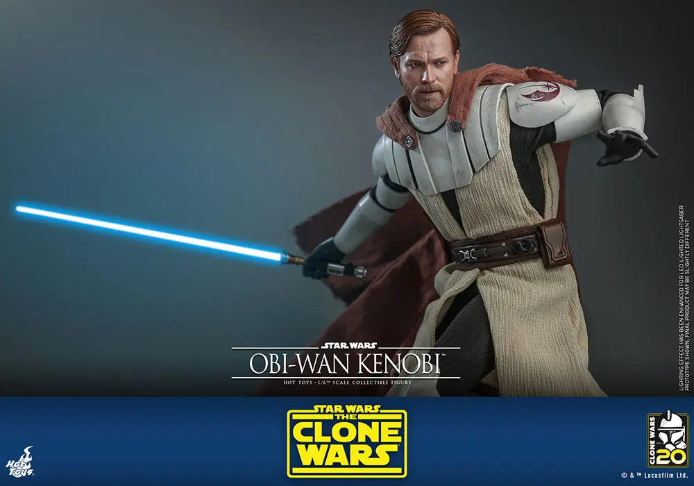 Star Wars The Clone Wars Actionfigur 1/6 Obi-Wan Kenobi 30 cm Produktfoto