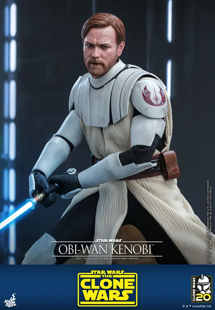 Star Wars The Clone Wars Actionfigur 1/6 Obi-Wan Kenobi 30 cm Produktfoto