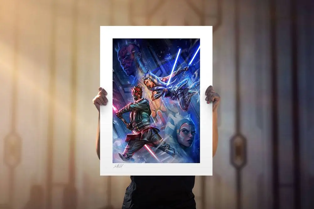 Star Wars: The Clone Wars Kunstdruck One Last Lesson: Ahsoka Tano vs Darth Maul 46 x 61 cm - ungerahmt Produktfoto