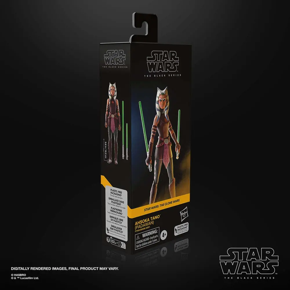 Star Wars: The Clone Wars Black Series Action Figur Ahsoka Tano (Padawan) 15 cm Produktfoto