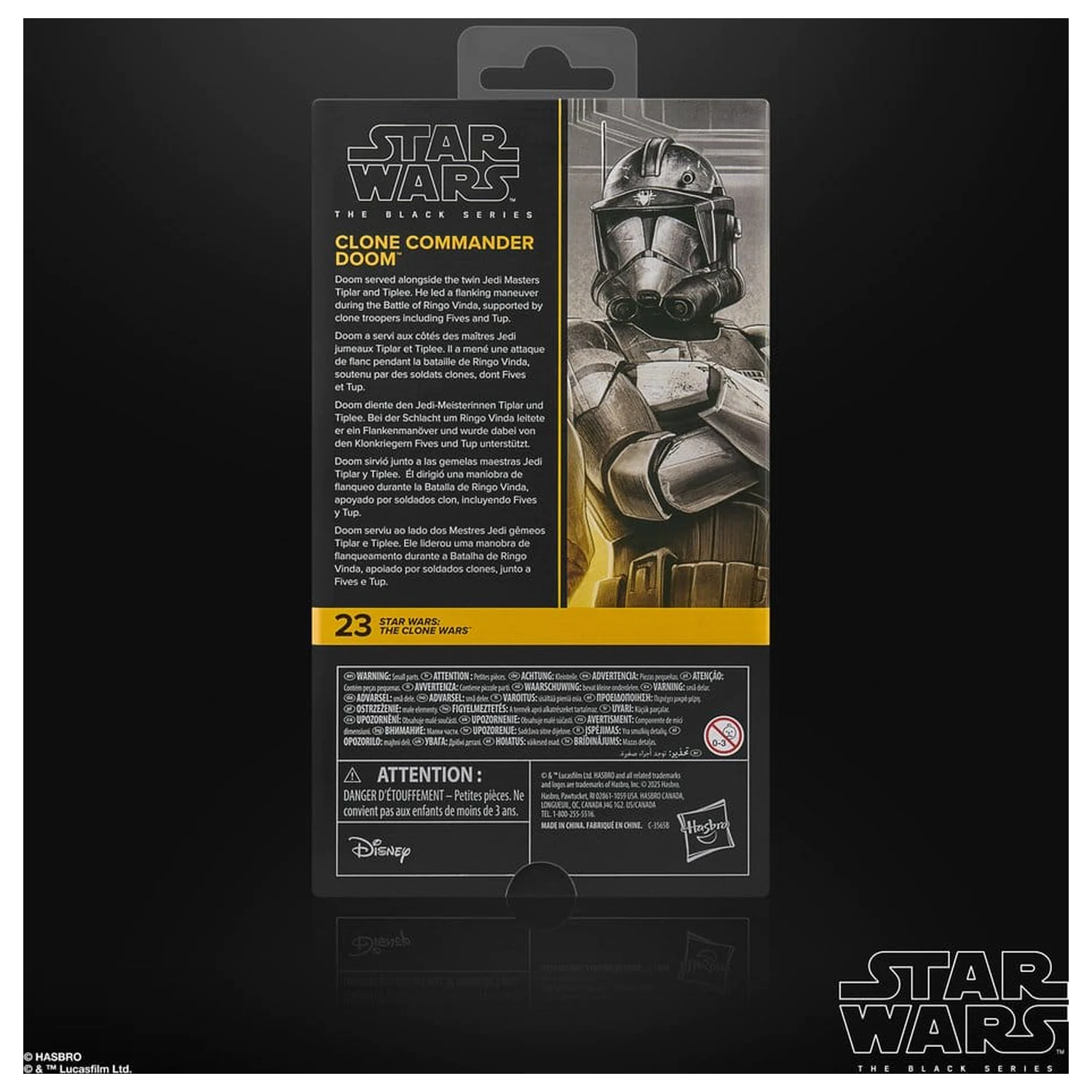 Star Wars: The Clone Wars Black Series Action-Figur Clone Commander Doom 15 cm Produktfoto