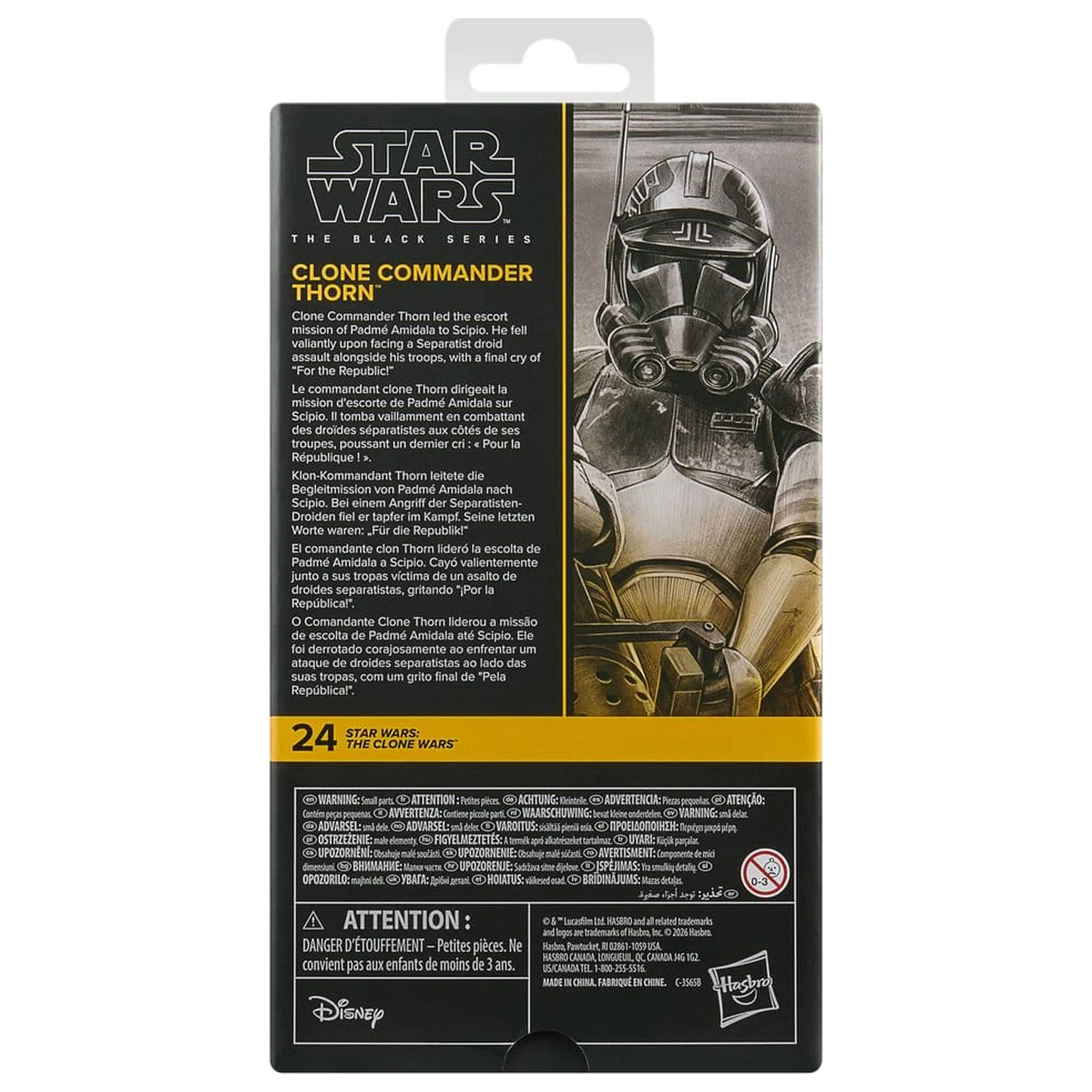 Star Wars: The Clone Wars Black Series Action-Figur Clone Commander Thorn 15 cm Produktfoto