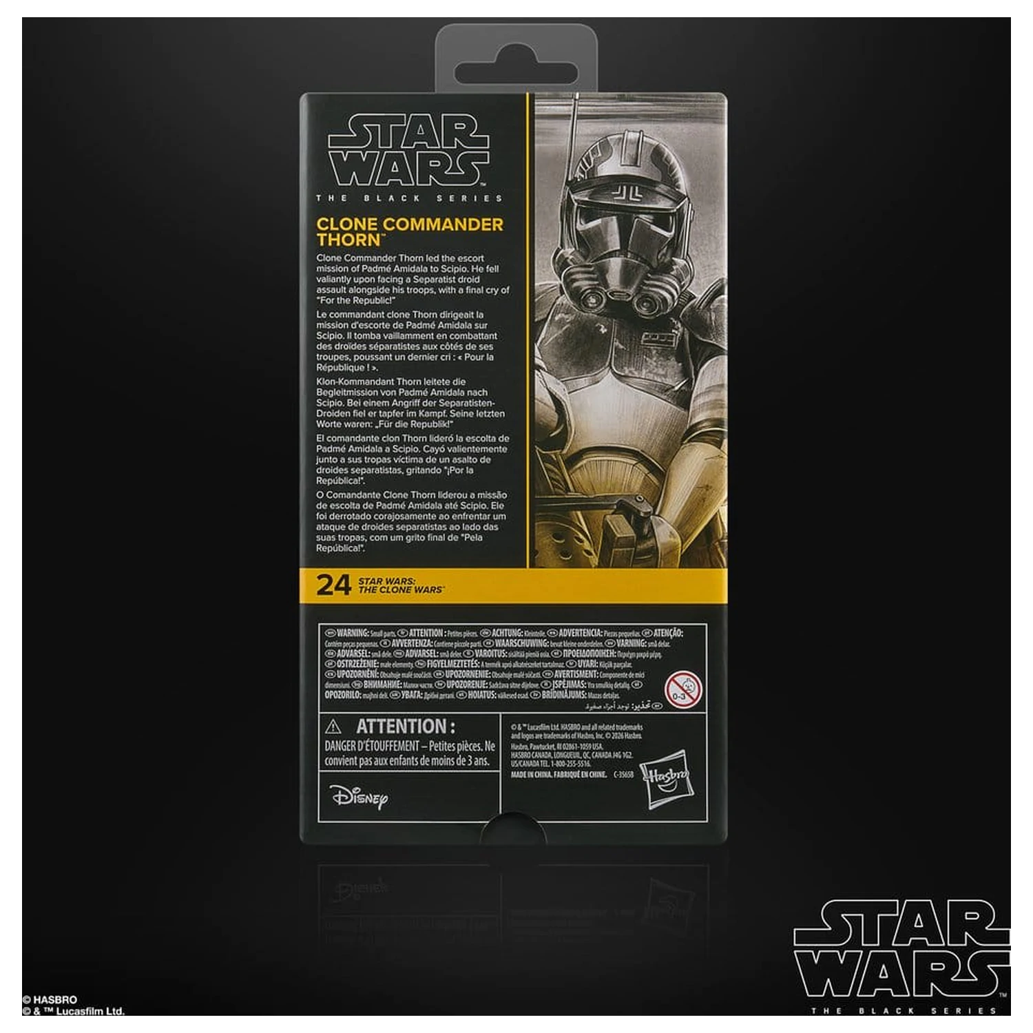 Star Wars: The Clone Wars Black Series Action-Figur Clone Commander Thorn 15 cm Produktfoto