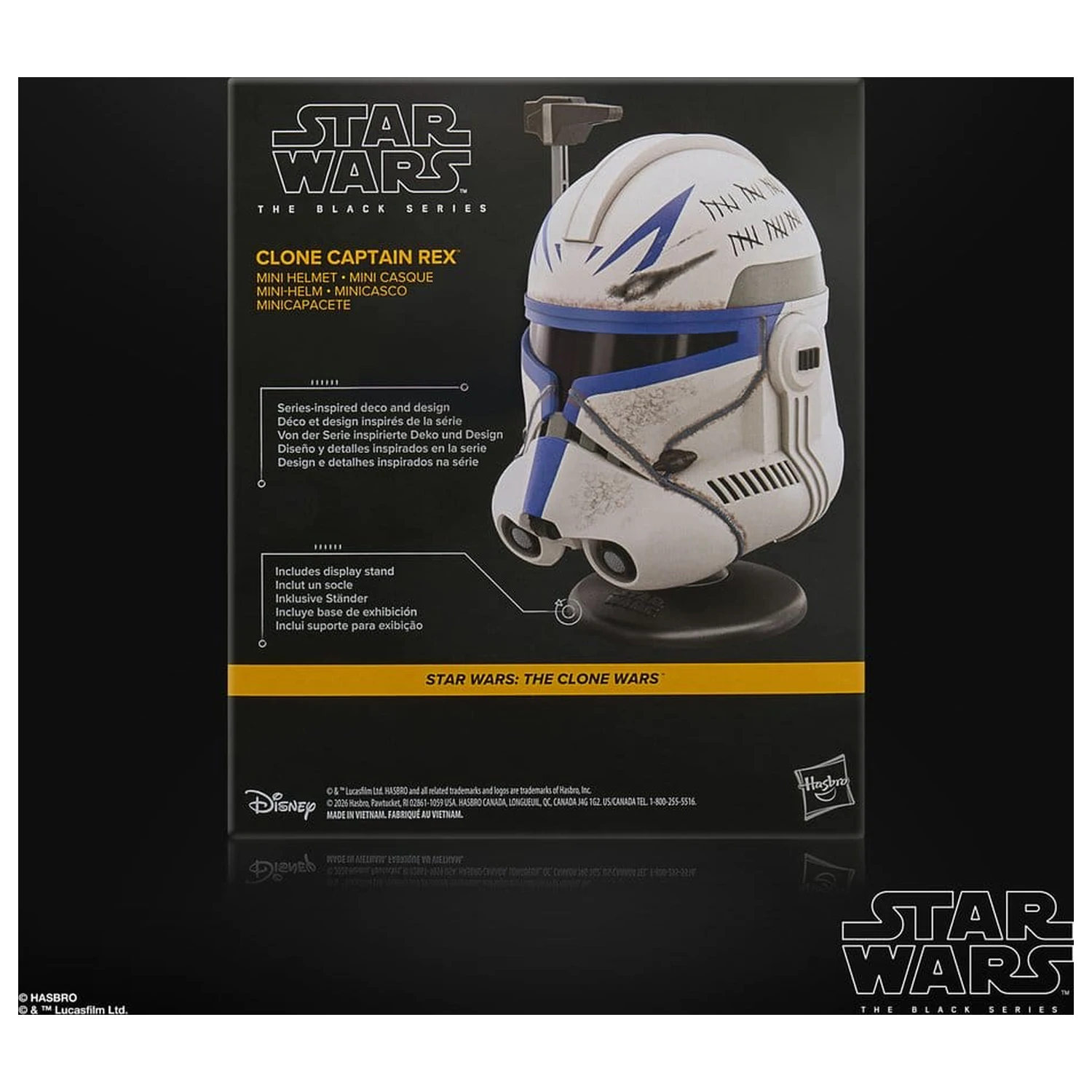 Star Wars: The Clone Wars Black Series Mini Helm Clone Captain Rex 15 cm Produktfoto