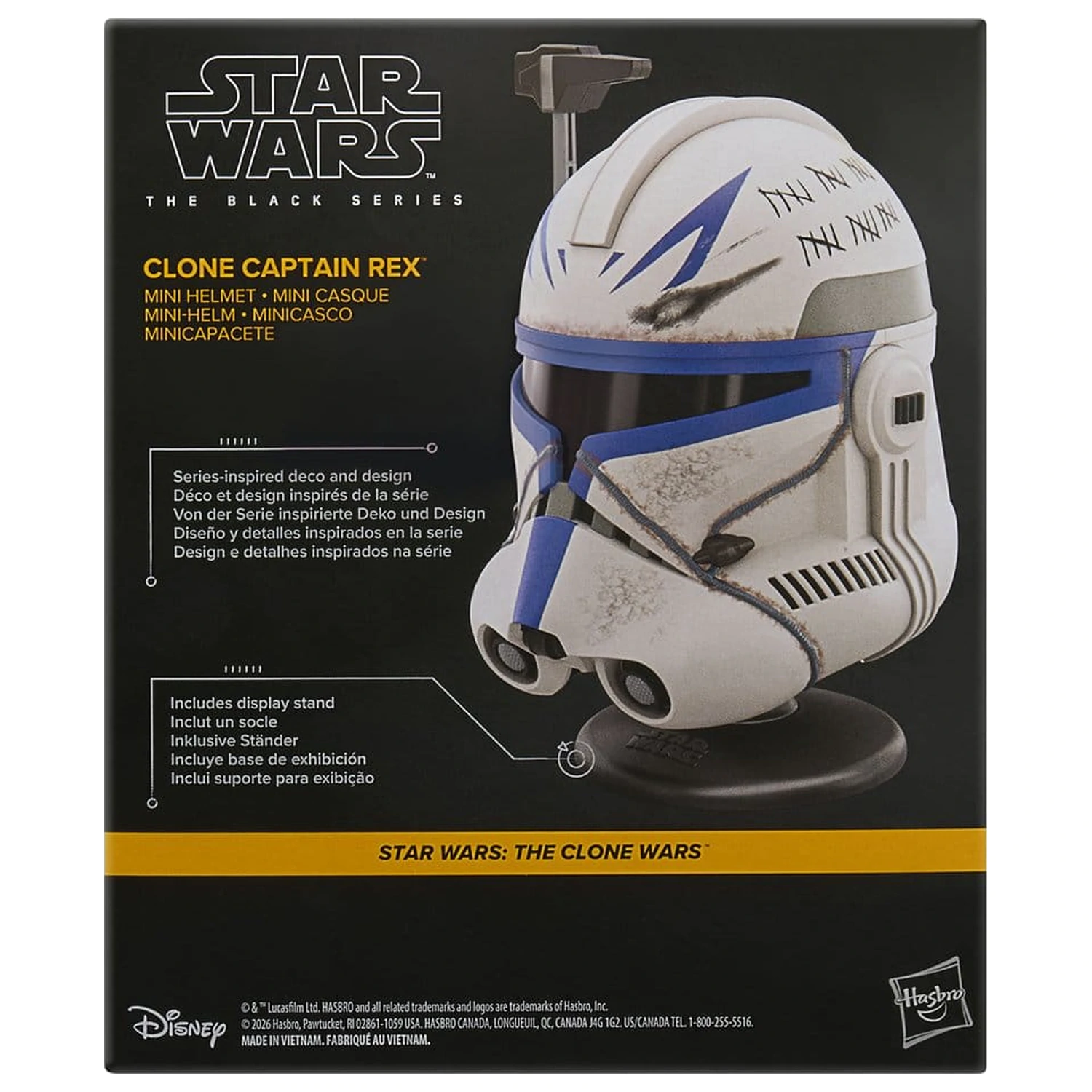 Star Wars: The Clone Wars Black Series Mini Helm Clone Captain Rex 15 cm Produktfoto