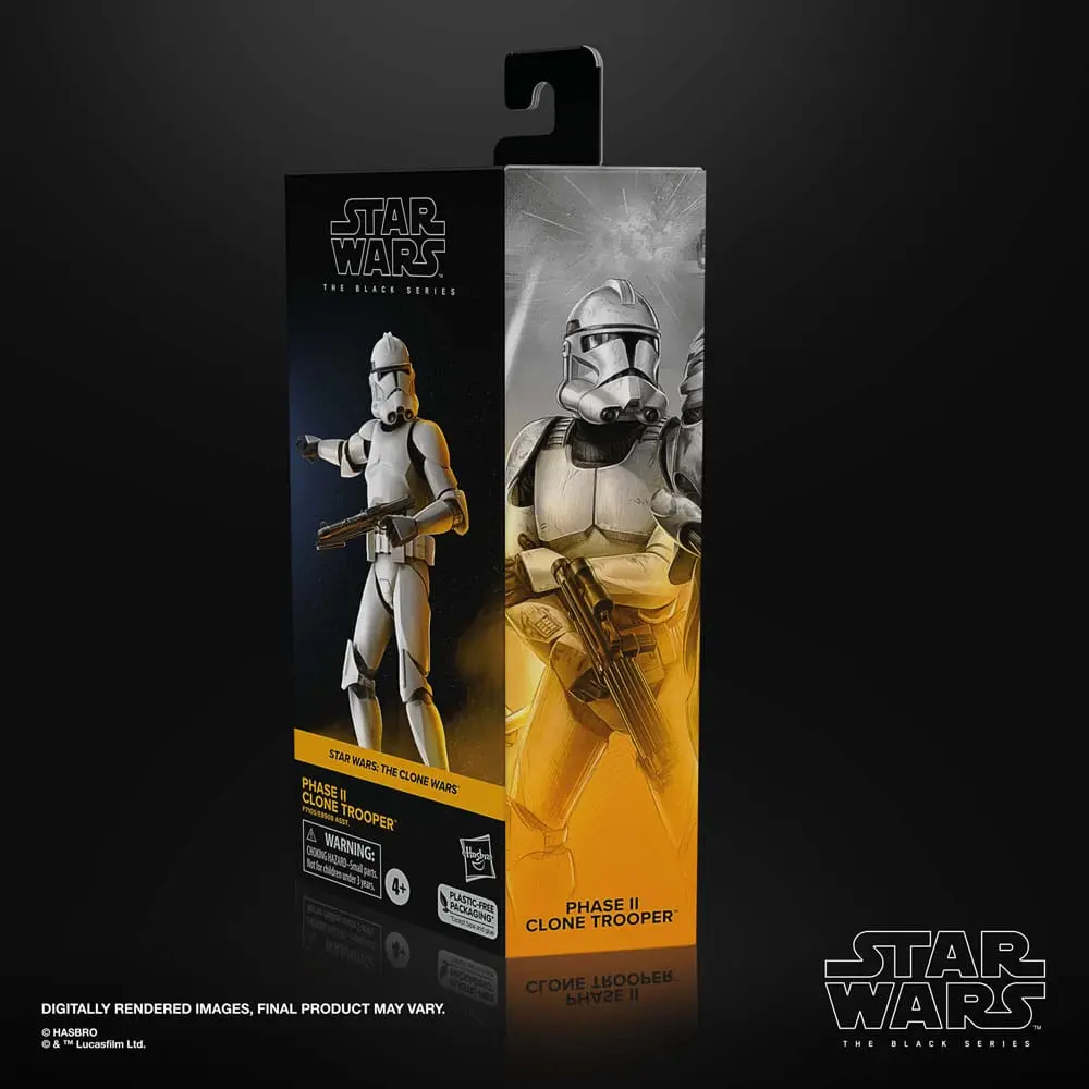 Star Wars: The Clone Wars Black Series Action Figur Phase II Clone Trooper 15 cm Produktfoto