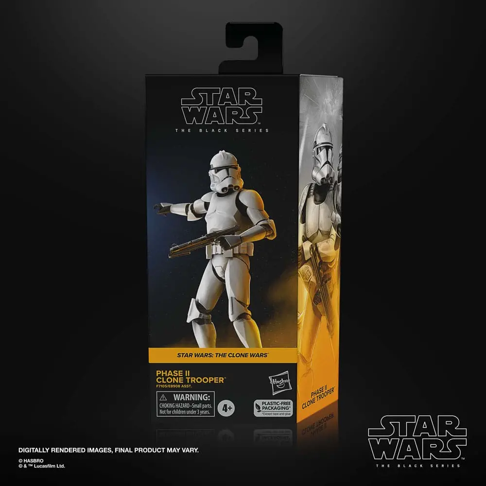 Star Wars: The Clone Wars Black Series Action Figur Phase II Clone Trooper 15 cm Produktfoto
