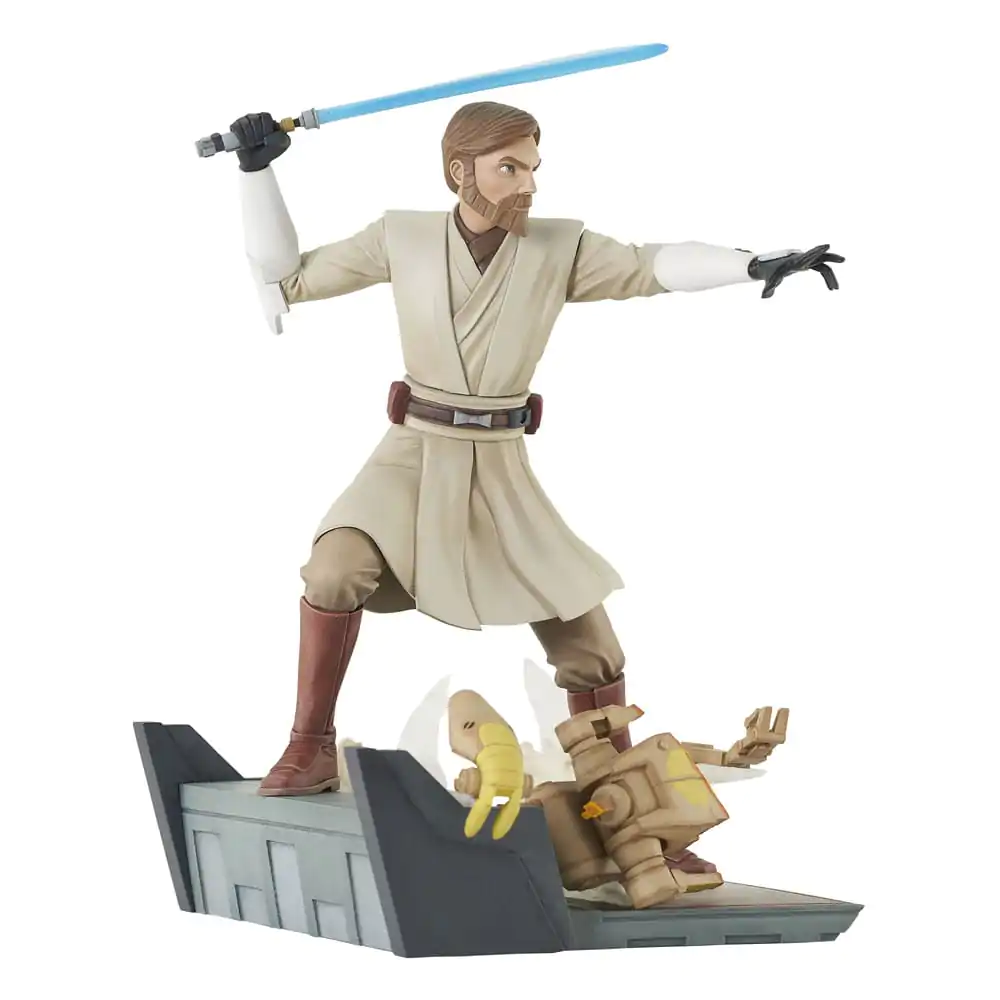 Star Wars: The Clone Wars Deluxe Gallery PVC Statue General Obi-Wan Kenobi 23 cm Produktfoto