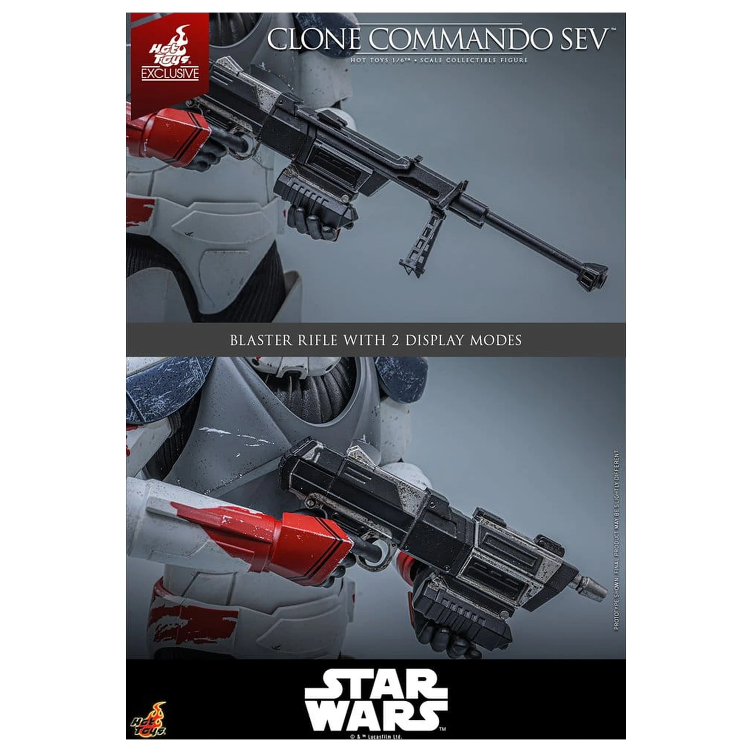 Star Wars: The Clone Wars Television Masterpiece Actionfigur 1/6 Clone Commando Sev 30 cm Produktfoto