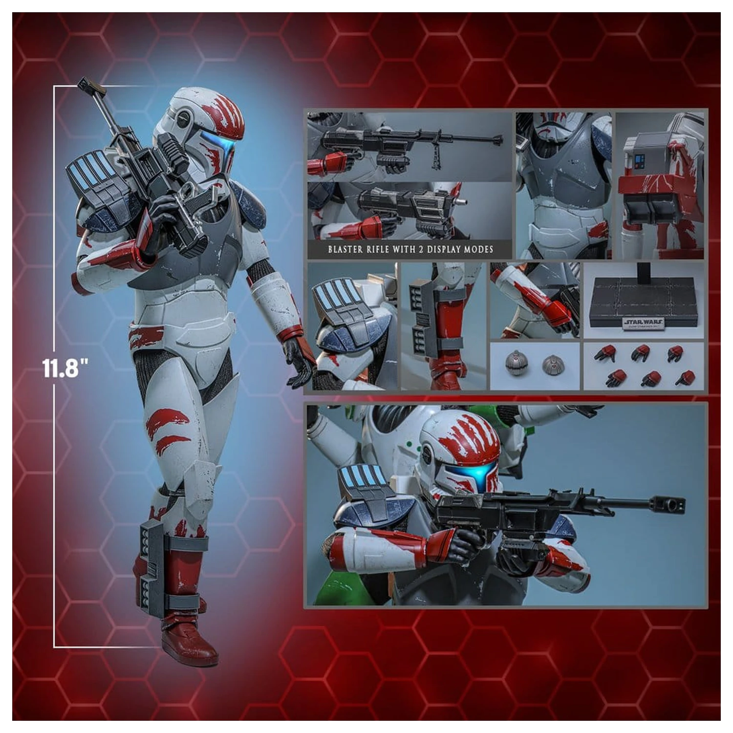 Star Wars: The Clone Wars Television Masterpiece Actionfigur 1/6 Clone Commando Sev 30 cm Produktfoto