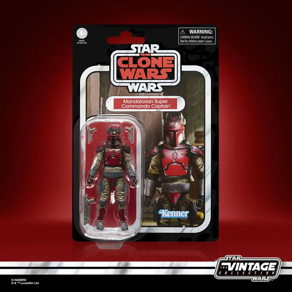 Star Wars: The Clone Wars Vintage Collection Actionfigur 2023 Mandalorian Super Commando Captain 10 cm Produktfoto