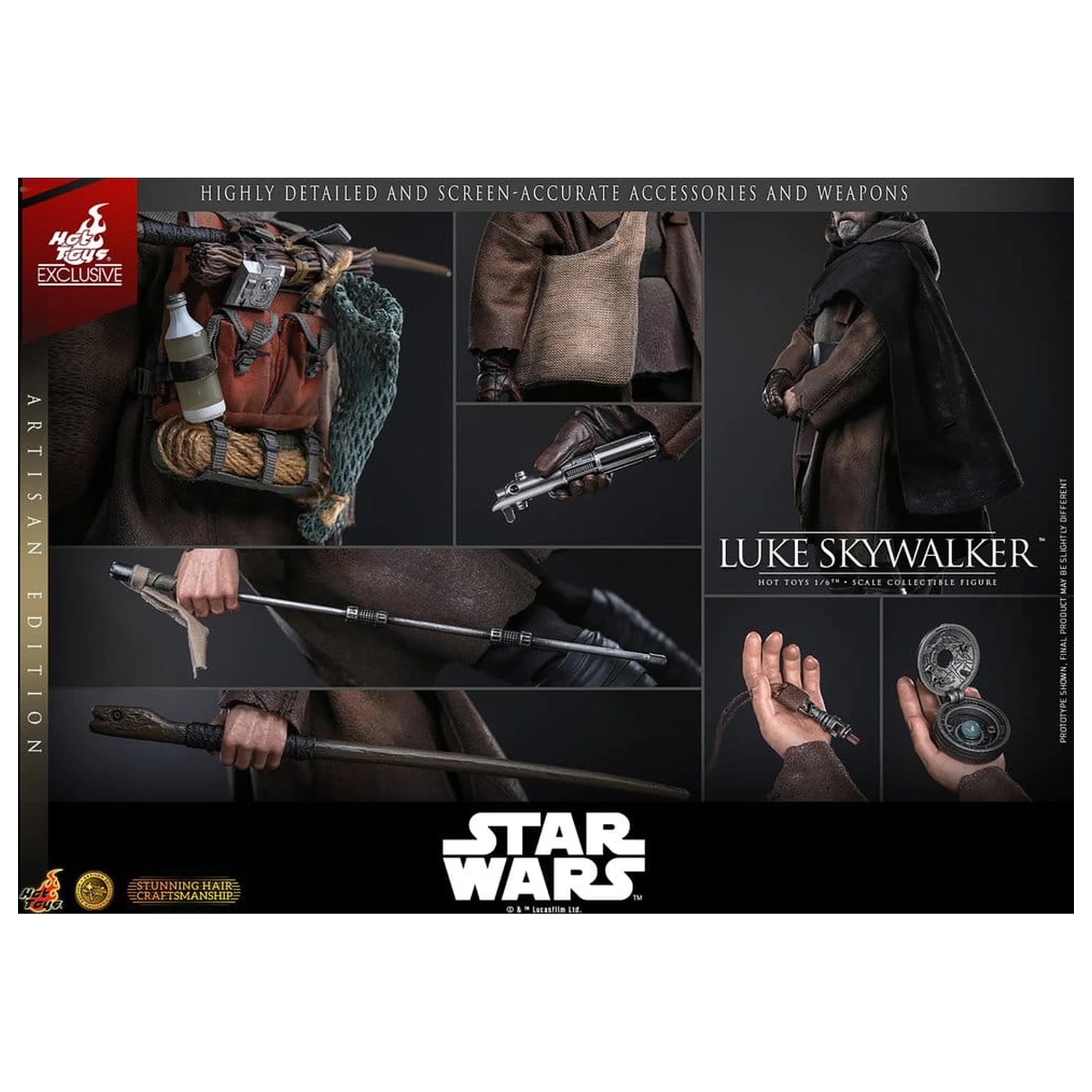 Star Wars: The Last Jedi Film-Meisterstück Actionfigur 1/6 Luke Skywalker (Artisan Edition) 29 cm Produktfoto